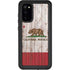 California Flag Dark Wood Galaxy S20 Waterproof Case