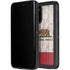 California Flag Dark Wood Galaxy S20 Waterproof Case