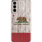 California Flag Dark Wood Galaxy S21 5G Skin