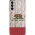 California Flag Dark Wood Galaxy S21 5G Skin