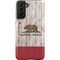 California Flag Dark Wood Galaxy S21 FE Pro Case