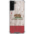 California Flag Dark Wood Galaxy S21 Plus 5G Clear Case