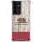 California Flag Dark Wood Galaxy S21 Ultra 5G Clear Case