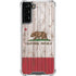 California Flag Dark Wood Galaxy S22 Plus Clear Case