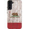California Flag Dark Wood Galaxy S22 Plus Pro Case
