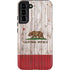 California Flag Dark Wood Galaxy S22 Plus Pro Case