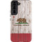 California Flag Dark Wood Galaxy S22 Pro Case