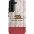 California Flag Dark Wood Galaxy S22 Pro Case