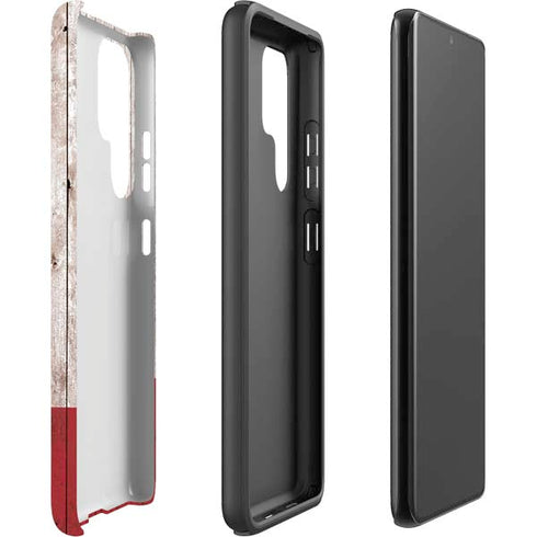 California Flag Dark Wood Galaxy S22 Ultra Pro Case