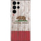 California Flag Dark Wood Galaxy S22 Ultra Skin
