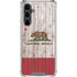 California Flag Dark Wood Galaxy S23 FE Clear Case