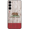 California Flag Dark Wood Galaxy S23 Plus Skin
