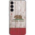 California Flag Dark Wood Galaxy S23 Plus Skin