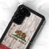 California Flag Dark Wood Galaxy S23 Plus Waterproof Case