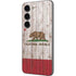 California Flag Dark Wood Galaxy S23 Skin