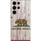 California Flag Dark Wood Galaxy S23 Ultra Skin