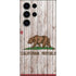 California Flag Dark Wood Galaxy S23 Ultra Skin
