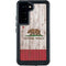 California Flag Dark Wood Galaxy S23 Waterproof Case