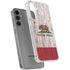 California Flag Dark Wood Galaxy S24 Plus Clear Case