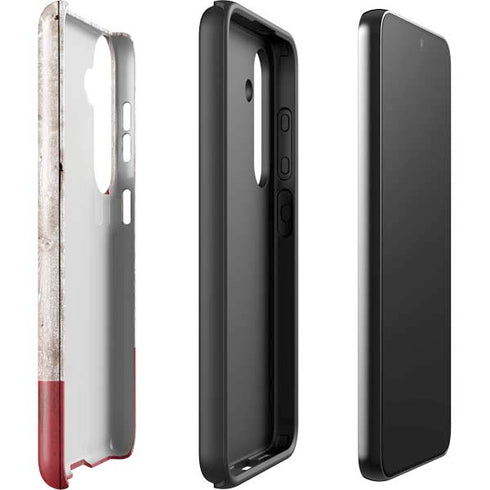 California Flag Dark Wood Galaxy S24 Plus Impact Case