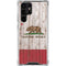 California Flag Dark Wood Galaxy S24 Ultra Clear Case