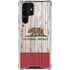 California Flag Dark Wood Galaxy S24 Ultra Clear Case
