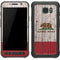 California Flag Dark Wood Galaxy S7 Active Skin