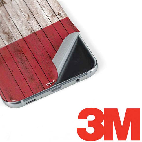 California Flag Dark Wood Galaxy S8 Plus Skin