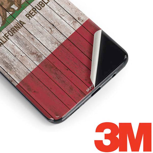California Flag Dark Wood Galaxy S9 Plus Skin
