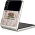 California Flag Dark Wood Galaxy Z Flip4 5G Skin