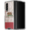 California Flag Dark Wood Galaxy Z Fold4 5G Clear Case