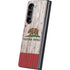 California Flag Dark Wood Galaxy Z Fold5 5G Skin