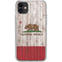 California Flag Dark Wood iPhone 11 Clear Case