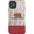 California Flag Dark Wood iPhone 11 Impact Case