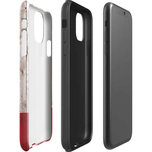 California Flag Dark Wood iPhone 11 Impact Case