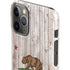 California Flag Dark Wood iPhone 11 Pro Lite Case