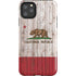 California Flag Dark Wood iPhone 11 Pro Max Impact Case