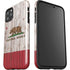 California Flag Dark Wood iPhone 11 Pro Max Impact Case