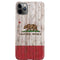 California Flag Dark Wood iPhone 11 Pro Max Lite Case