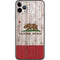 California Flag Dark Wood iPhone 11 Pro Max Skin