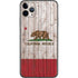California Flag Dark Wood iPhone 11 Pro Max Skin