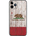 California Flag Dark Wood iPhone 11 Pro Skin