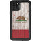 California Flag Dark Wood iPhone 11 Pro Waterproof Case