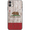 California Flag Dark Wood iPhone 11 Skin
