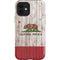 California Flag Dark Wood iPhone 12 Impact Case