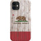 California Flag Dark Wood iPhone 12 Mini Lite Case
