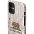 California Flag Dark Wood iPhone 12 Mini Lite Case