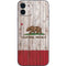 California Flag Dark Wood iPhone 12 Mini Skin