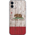 California Flag Dark Wood iPhone 12 Mini Skin