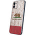 California Flag Dark Wood iPhone 12 Mini Skin